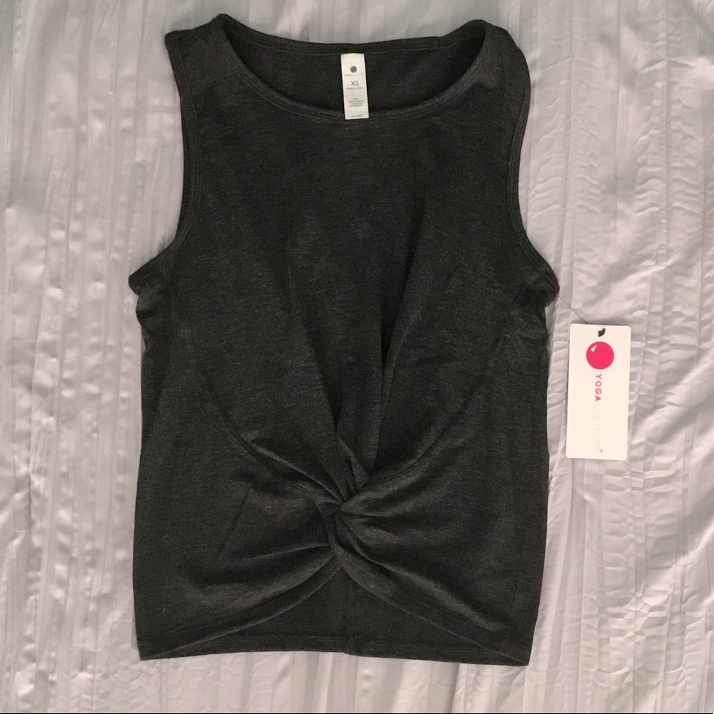 NWT Yogalicious Dark Grey Tank Top Size xs